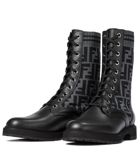 black fendi boots|Fendi combat boots.